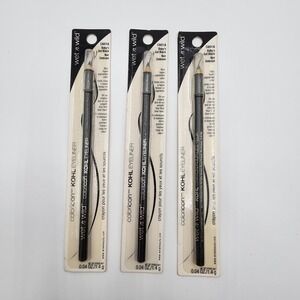 Wet n Wild Color Icon Kohl Eyeliner Pencil Baby's Got Black 601A Lot of 3 New